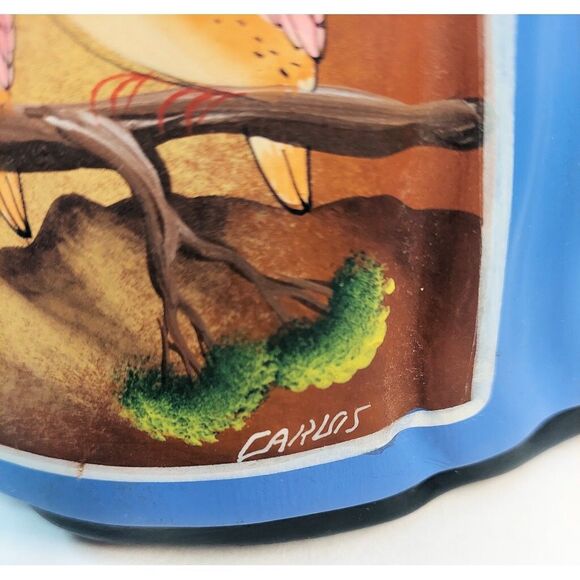 Najaco Lupita Doll Ceramic Figurine Statue Carrying Bird Cage with Birds - Picture 8 of 8